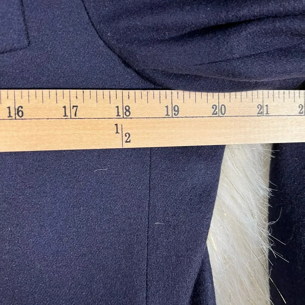 Fioravanti Couture Mens Two Button Suit Jacket Navy Blue Pockets 100% Cashmere M